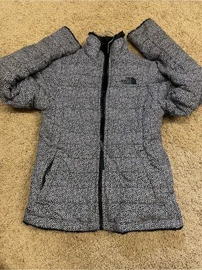 The North Face Black & White Dot Puffer Jacket for Kids